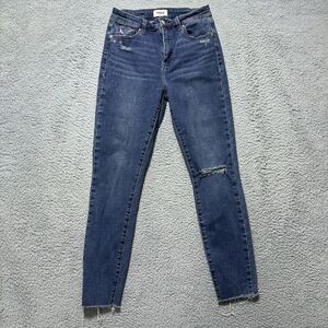 Pistola Jeans Womens 27 Blue Denim‎ Skinny Leg Distressed Raw Hem 27x25